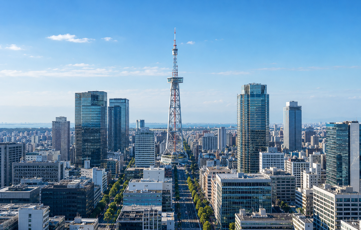 AI-generated Japan-inspired business cityscape